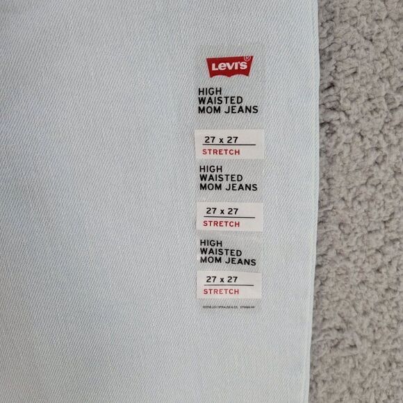 Levi's Silver Tab High-Waisted Mom Jeans Sz 27 - Picture 10 of 12